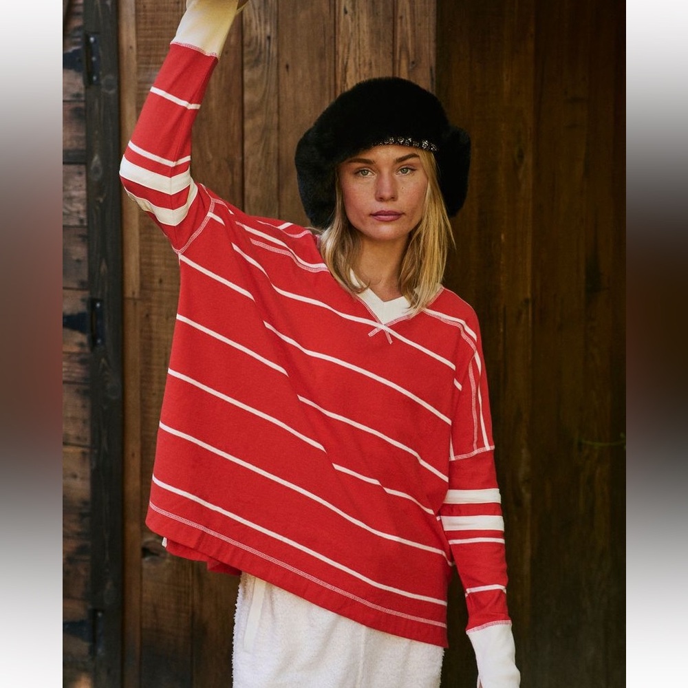 Free people striped all star long sleeve size XS